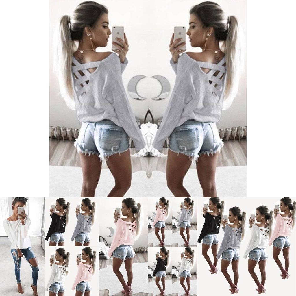 Premium Quality Mode Femmes Long Sleeve Tops For Casual Cotton T Shirts