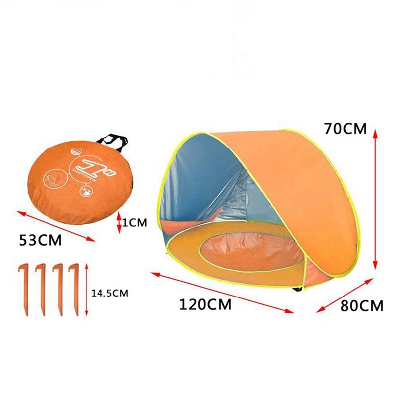 Baby Kinder Strandzelt Sonnenschutz Wasserspielzelt Tragbarer Strandpool