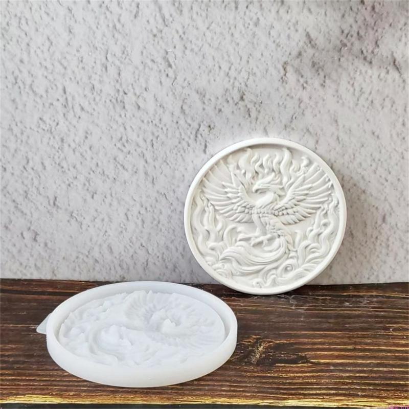 Декор для стен Форма Фениксы Силиконовая Форма, Форма Фениксы для Литья Смолой Эпоксидной Настенные Подвесные Декоры, Арт Поделки, Домашний Декор CN