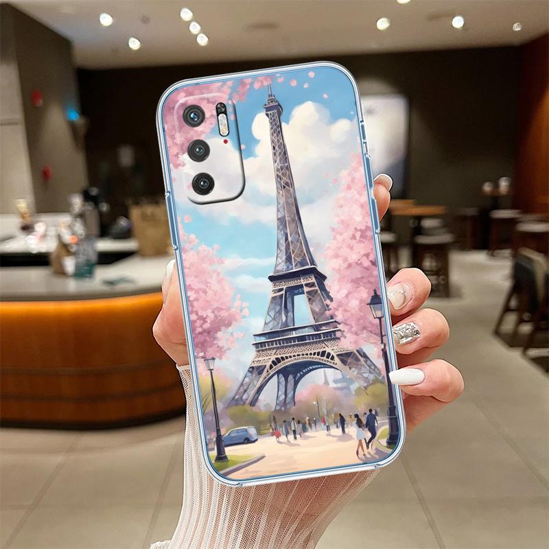 RE49 Paris Eiffel tower Transparent Phone Case for Motorola Moto Edge 20 30 40 50 S30 Fusion Ultra Pro Neo Lite + G200 G23