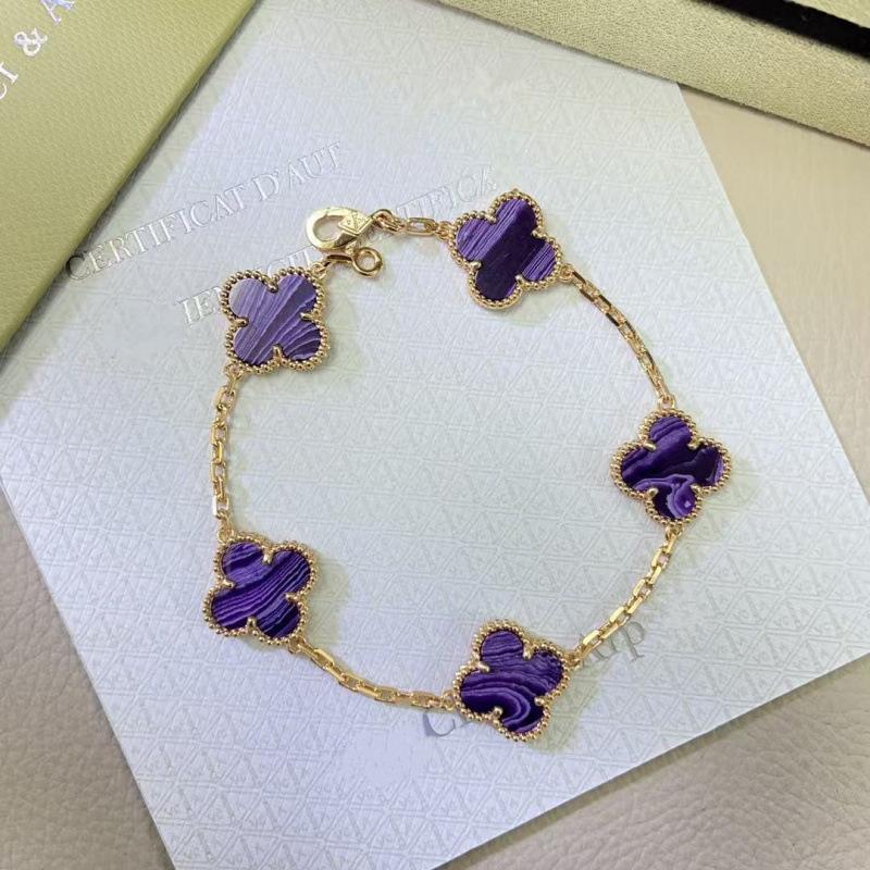 Exquisite Four-leaf Clover Bracelet for Women Five-flower Bracelet Double-sided Natural White Mother-of-pearl and Carnelian Bracelet