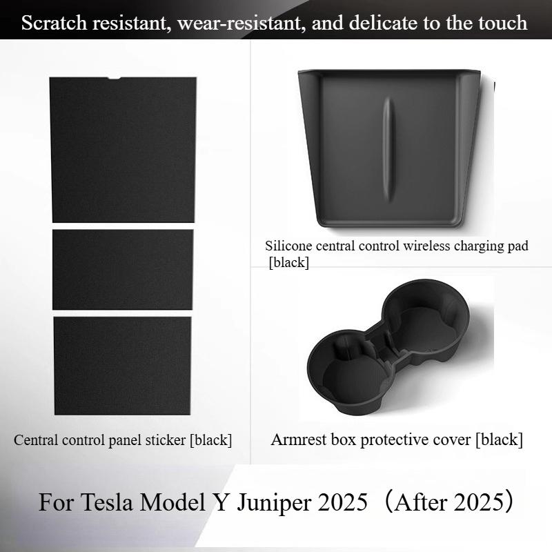 For Tesla Model Y Juniper 2025 Central Control Storage Box Rear Air Outlet Screen Frame Car White Trim Interior Suit Accessories