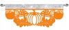 Kitchen curtain autumn PUMPKIN LEAVES openwork decoration 60x26
