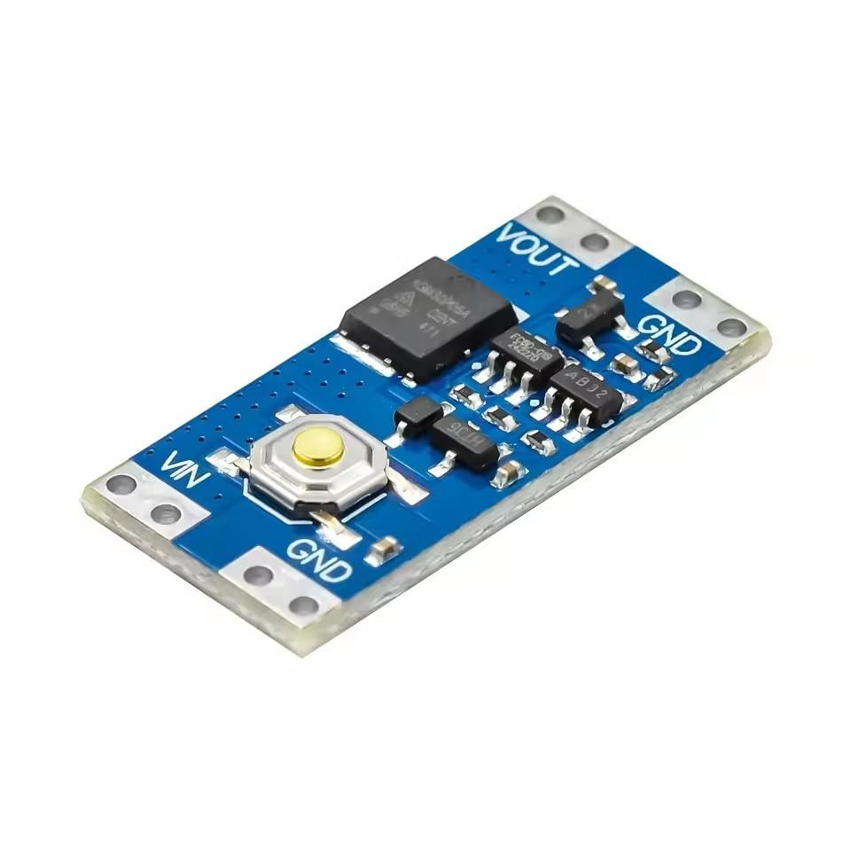 5~100Pcs Single Button Bistable Self Locking Switch Module Wide Voltage Input Low Power Standby 10A High Current Load