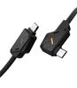 Aulumu M07 240W zu Karbonfaser-Kabel USB Gen2 10Gbps Videoausgabe Schnellladung Kompatibel mit iPhone Pro NVMe Galaxy und MacBook Pro FT USB-C USB-C