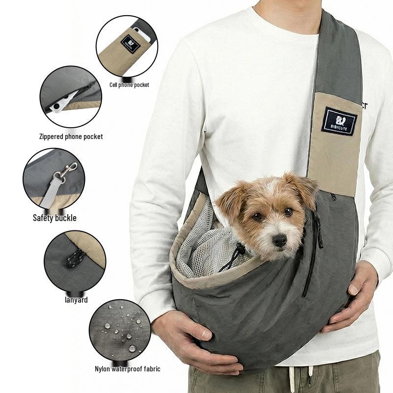 BIBICUTE Portable Pet Carrier: Cat & Small Dog Shoulder Bag and Backpack for Outings