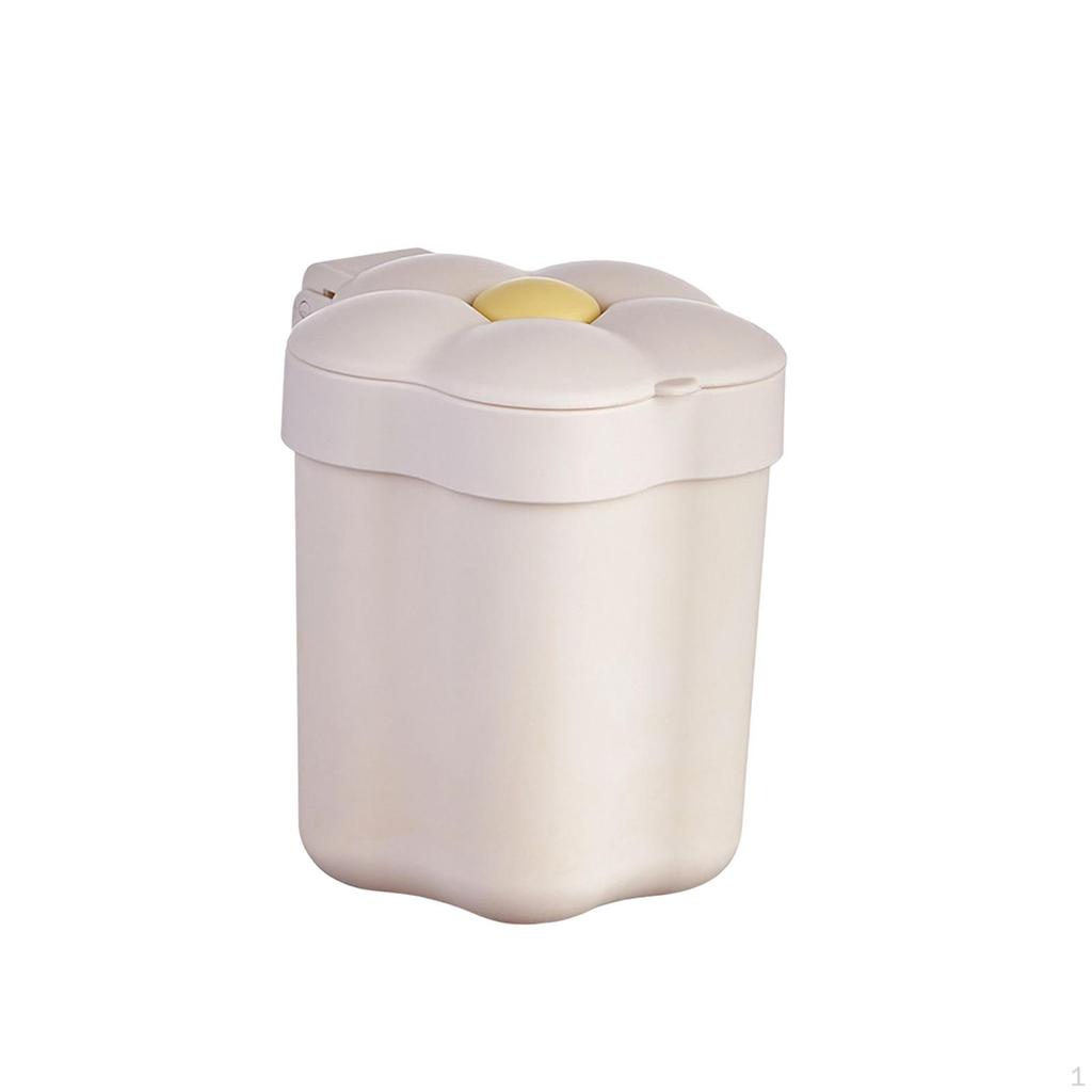 Cute Desktop Garbage Bin Non Slip Waste for Home Bathroom Coffee Table