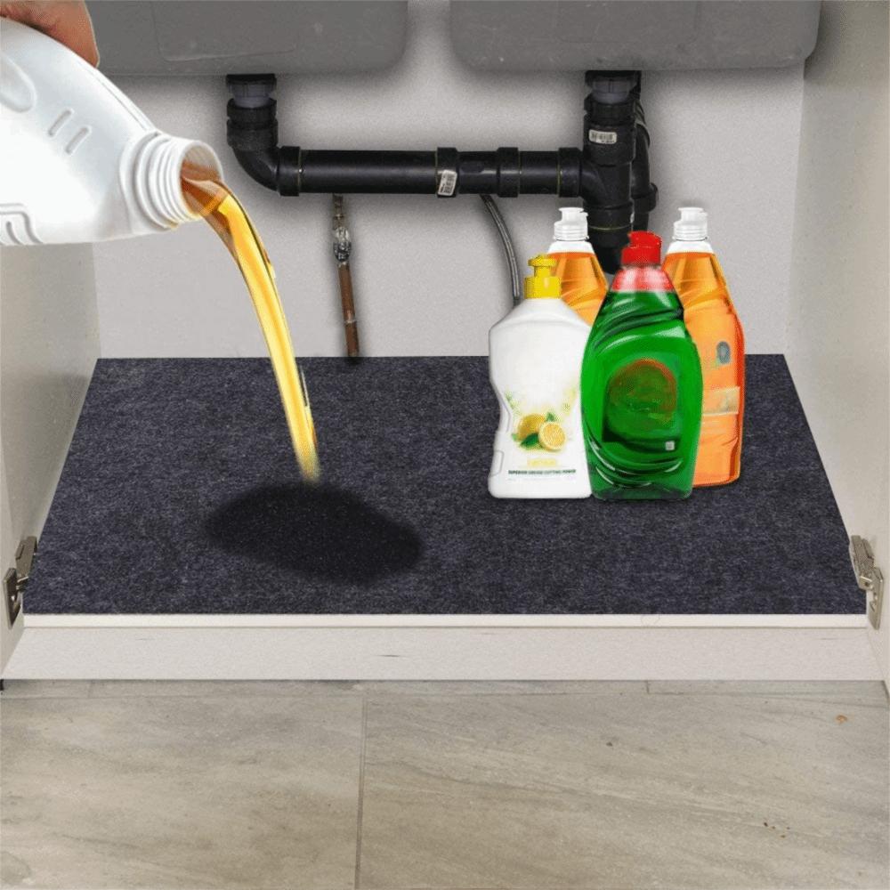Felt Layer Material Under The Sink Mat Absorbent Kitchen Cabinet Liner Absorbent Shelf Mats  Drawer