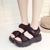 2020 Summer Women's Velcro Platform Wedge Sandals with Thick Soles