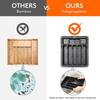 Silverware Organizer Expandable Kitchen Utensil Drawer Organizer Large Bpa Free Adjustable Cutlery Silverware Tray
