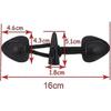 Horn Fastener Buttons 8 Pairs Leather Horn Toggle Buttons Toggle Fastener Pu Leather Sewing Buttons For Diy Clothing Sewing Decoration Accessories(bla