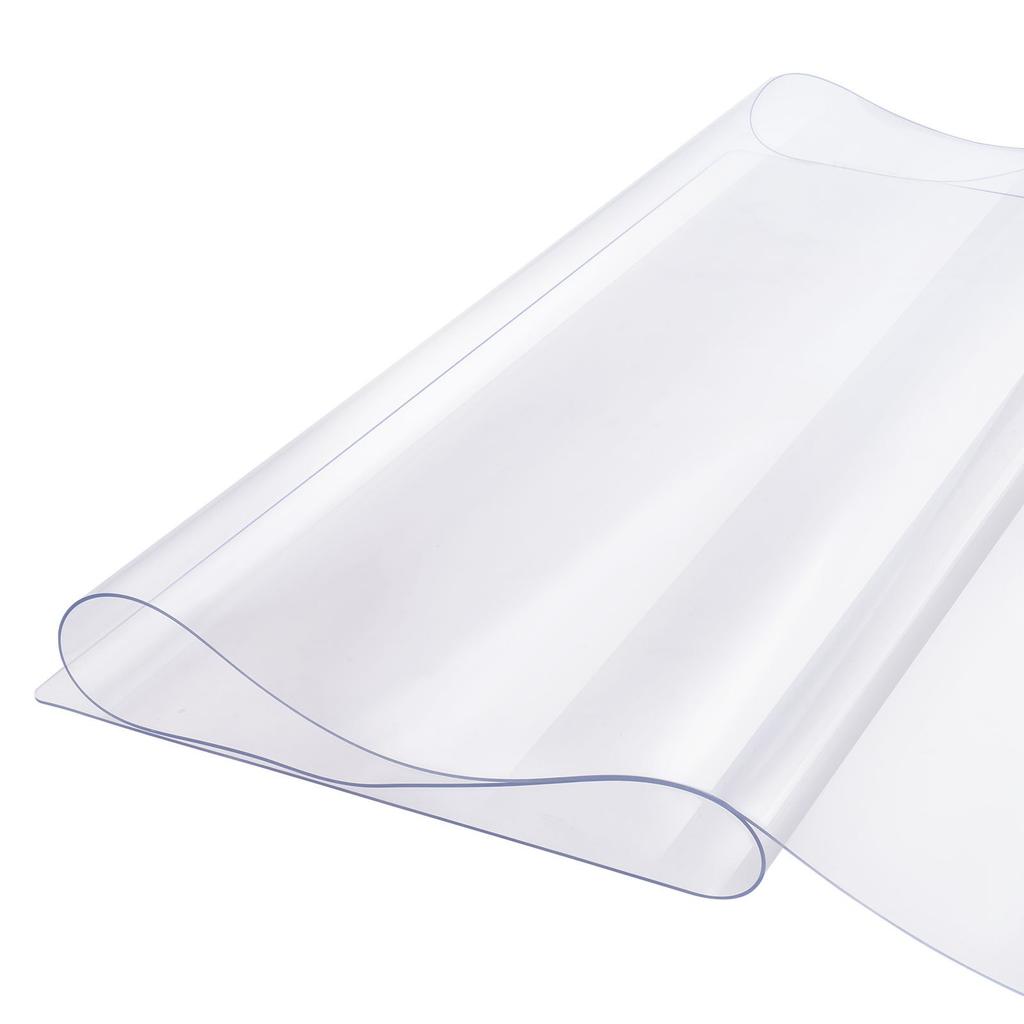 VEVOR Plastic Table Cover, 42 x 96 Inch 1.5 mm Thick Clear Table Protector, Rectangle PVC Desk Mat