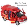 Boy's Alloy Pull-Back Toy Car Set: Police, Taxi, and Fire Truck Models