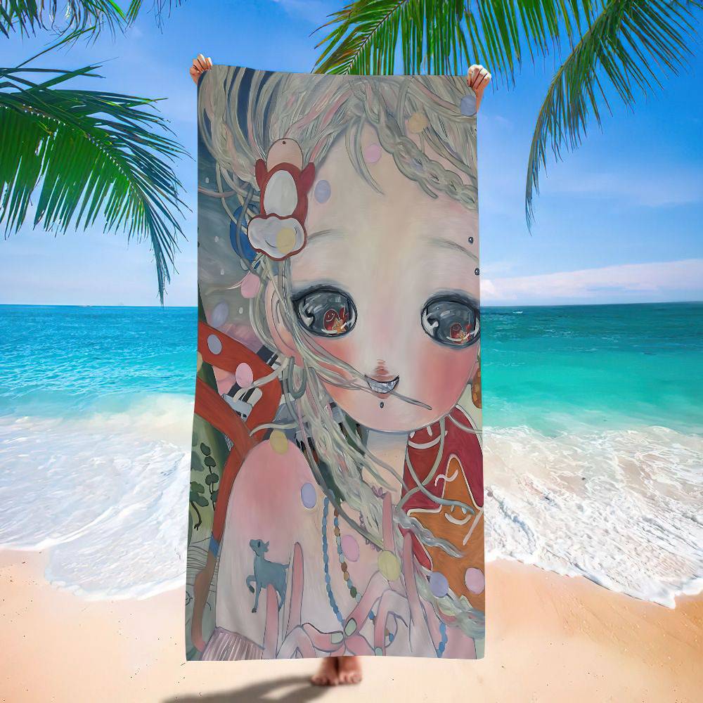 A-Aya Takano Microfiber Beach Towel Absorbent Quick dry Soft Yoga Swimming Resort Mountain Climbing Towel
