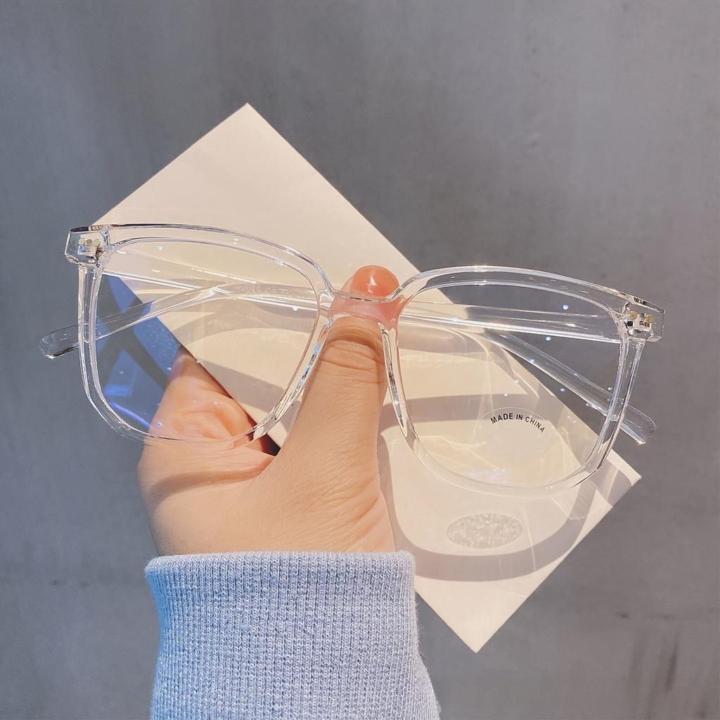 Universal Fashion Glasses, Square-Framed Glasses, Fashionable Campus Style, Clear Black Frame, Back To School
