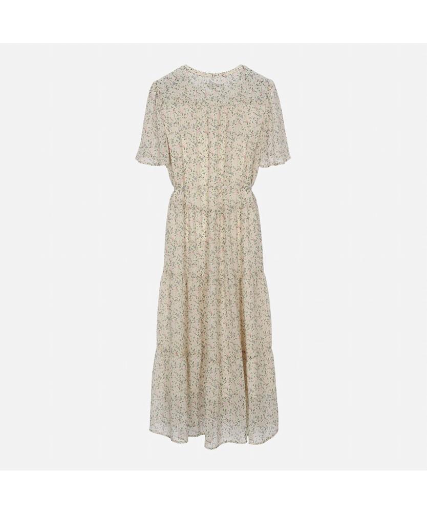 THURSDAY ISLAND Chiffon Flower Long Dress_T254Mop243W