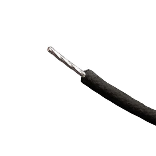 YJB PARTS Gavitt Waxed Cloth Wire, 1m (Black)