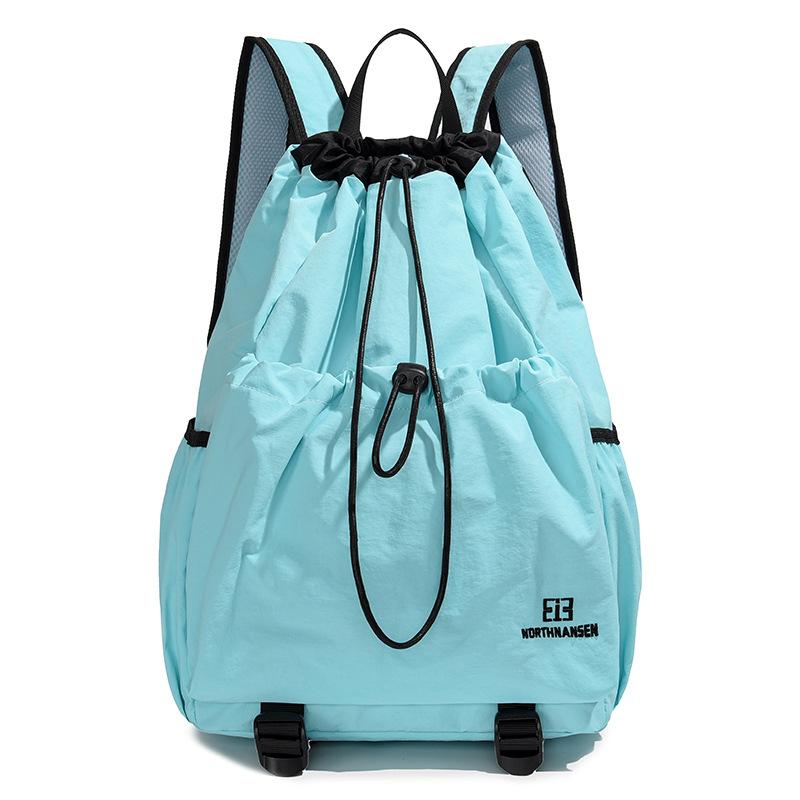 Bundle mouth drawstring backpack men's commuter outdoor sports and leisure bag tide brand anti-splashing mountaineering bag tennis bag