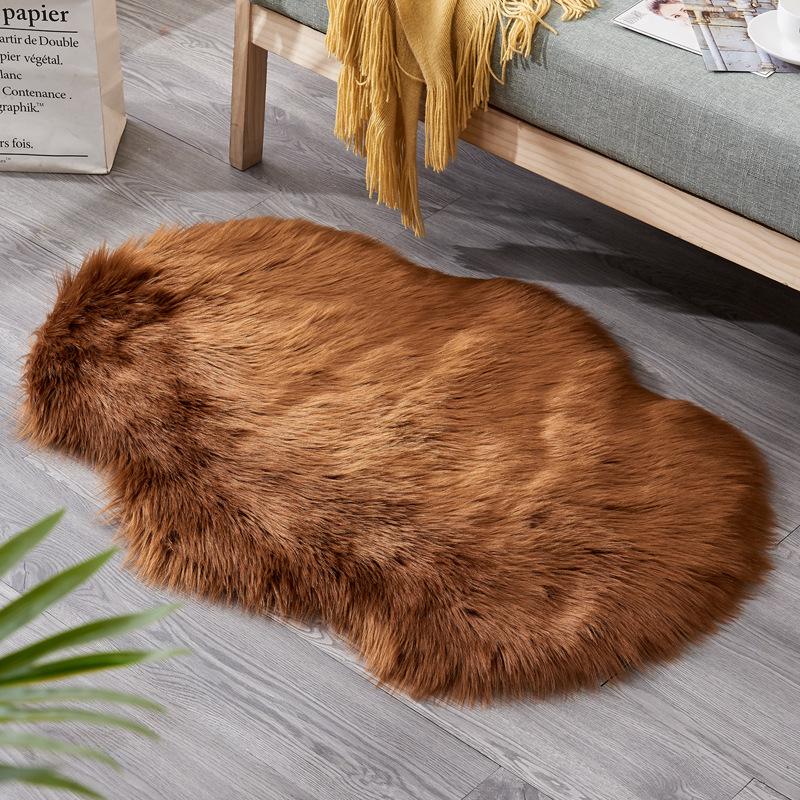 Minimalist Long-Pile Rug: Living Room & Bedroom Carpet, Coffee Table Floor Mat, Sofa Cushion.