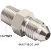 4AN Male Flare to 1/8 NPT Pipe Male Stainless Steel Straight Fitting Adapter Union Connector