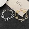 Geometric Chic Trend Retro Hollow Pentagram Star Bracelet for Women Fashion Jewelry Minimalist Accessories Party