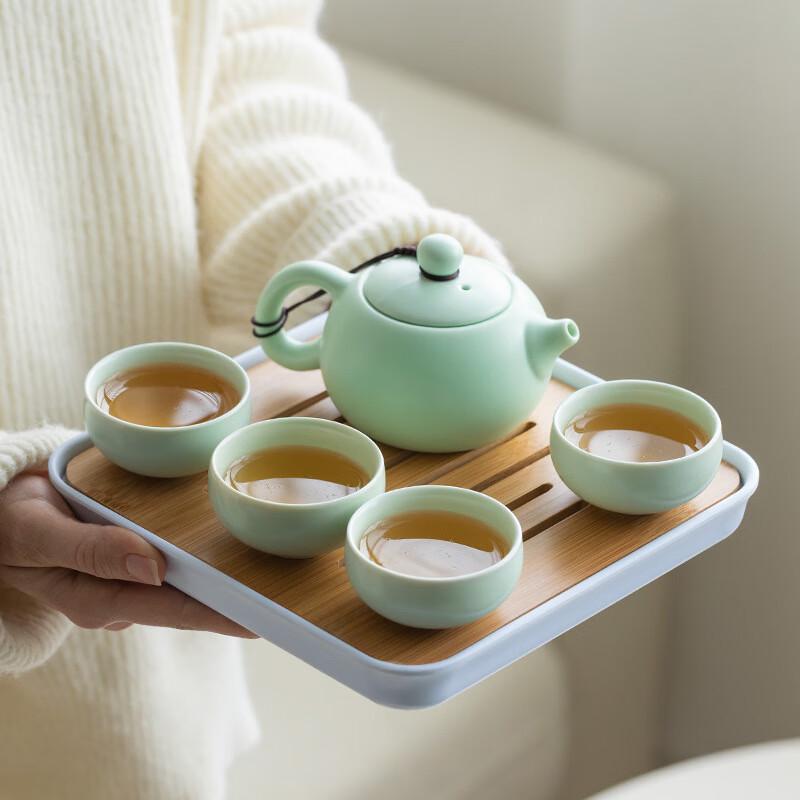 Ding Kiln Ceramic Travel Tea Set
