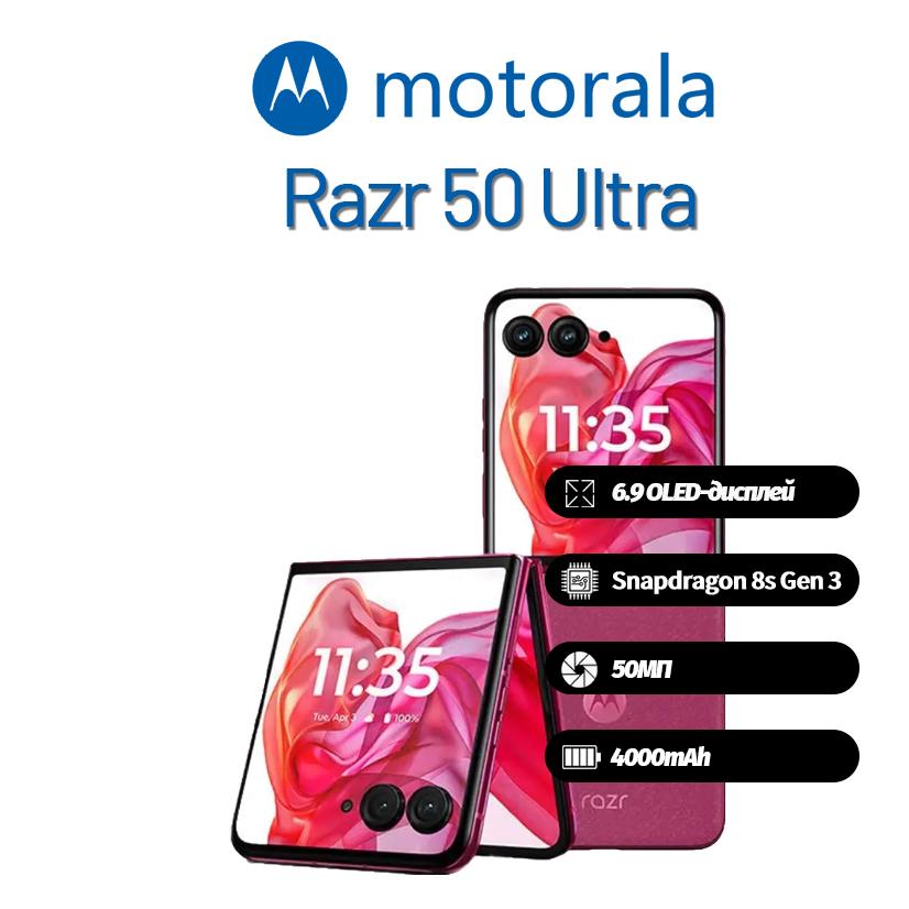 Motorola Moto Razr 50 Ultra Smartphone Supports Nano-SIM+eSIM, Brand New