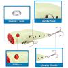 Long Casting Bass and Pike Special Lure Set with Night Glow Hard Bait and Small Fat PencilVIBMinobo Bionic Artificial Bait Fishi