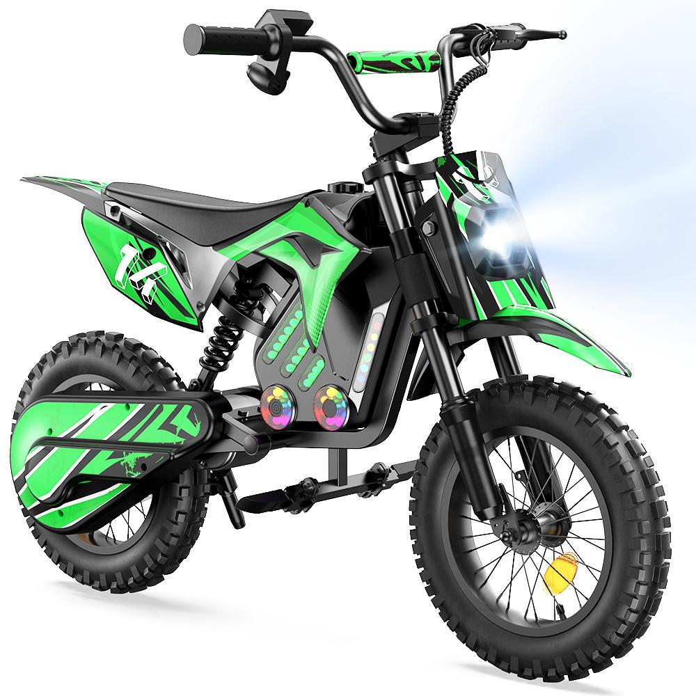 iScooter A14 Children's Electric Motorcycle 36V5.2Ah Battery 500W Motor 14 Inch Tires With Front And Rear Dual Shock Absorption
