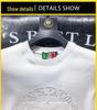Vasachi Men's Slim Fit Embroidered Sequin Sweatshirt - Autumn & Winter Trendy Long-Sleeved Round Neck Top