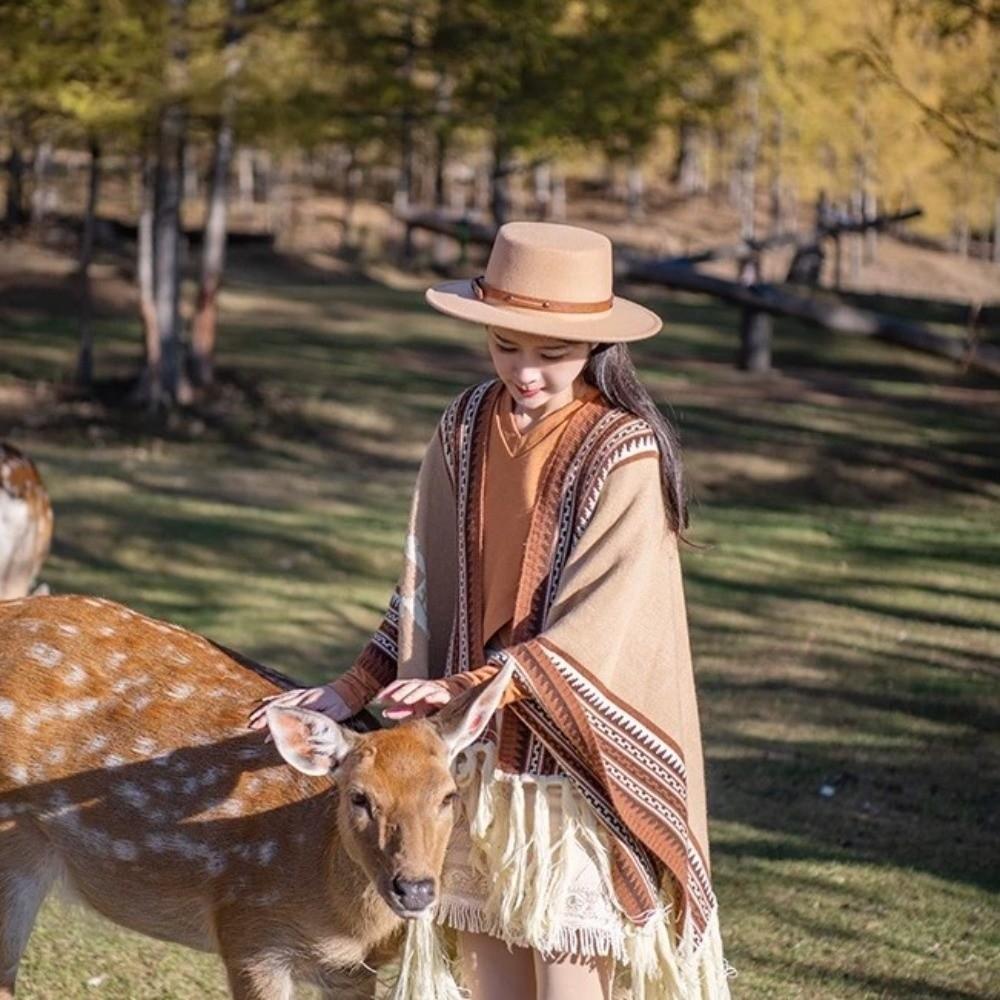 Belt Buckle Felt Hat Elegant Women Jazz Hat Trendy Woolen Flat Top Hat Outdoor Activities