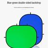 100x150cm Blue-Green Chroma Key Cotton Photography Backdrop - Reflective Shooting Background