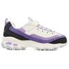 Skechers D'Lites Hook and Loop Fashion Milk Tea Bear Versatile Fleece Lined Comfortable Classic Design 302524L-PUR