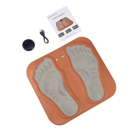 Intelligent Foot Massager Digital Display 6 Modes 15 Intensity Levels Rechargeable Smart Foot Massage Pad