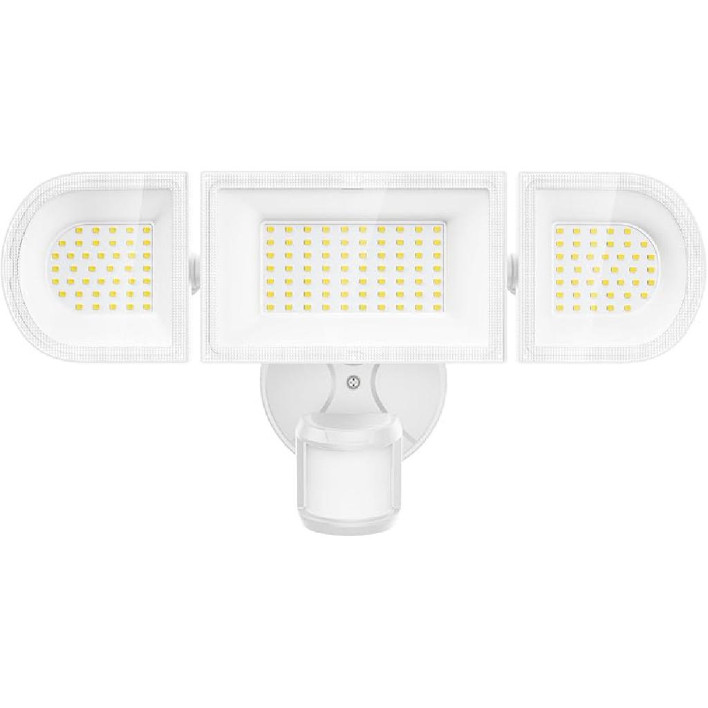150W Motion Sensor Lights Outdoor for Outside, 15000LM LED Flood Lights Outdoor Wired Dusk to Dawn, Exterior Security Floodlight Fixture Waterproof