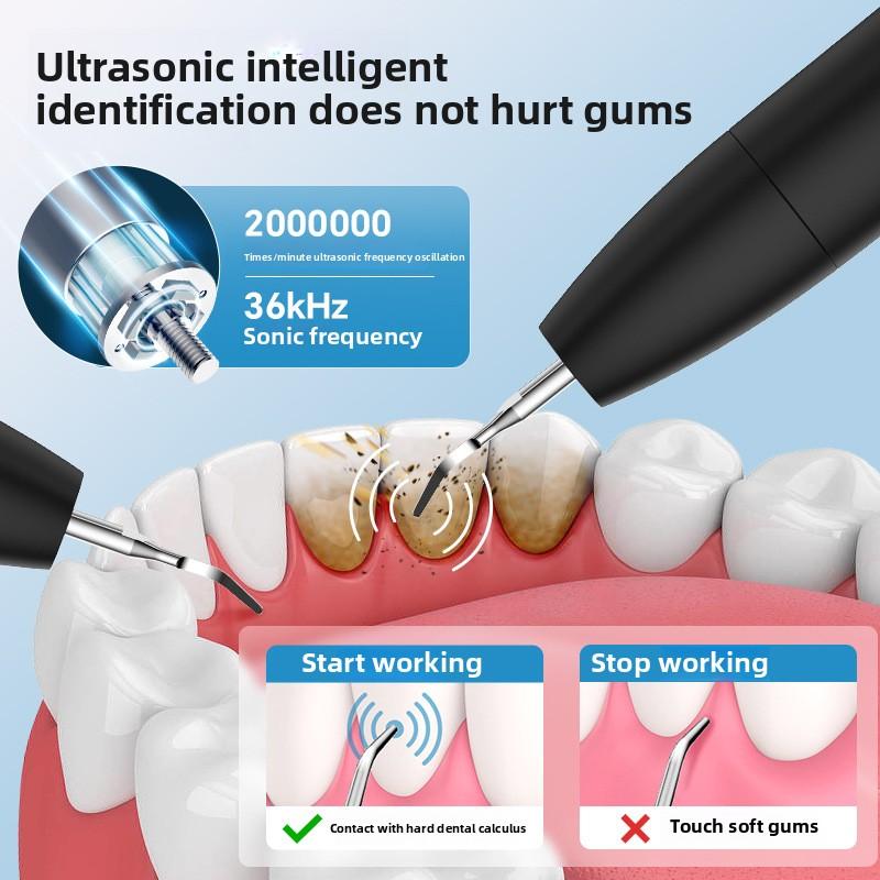 Household Dental Cleaner Ultrasonic Oral Cleaning To Remove Calculus Tea Stains and Wash Tooth Stains Portable Dental Beauty Instrument