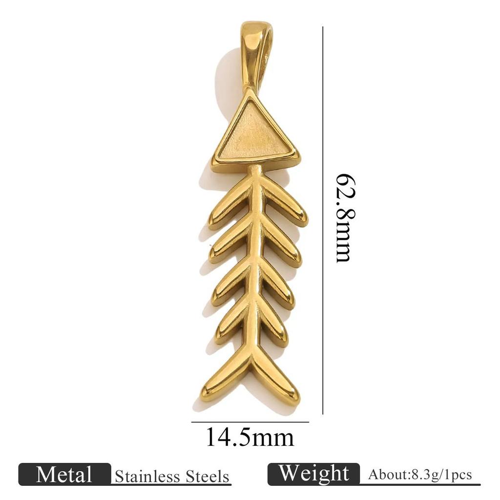 Yori 5PcsStainless Steel Casting Marine Animal Octopus Shark Crab Gold Pendant Ocean Series DIY Necklace Bracelet Jewelry