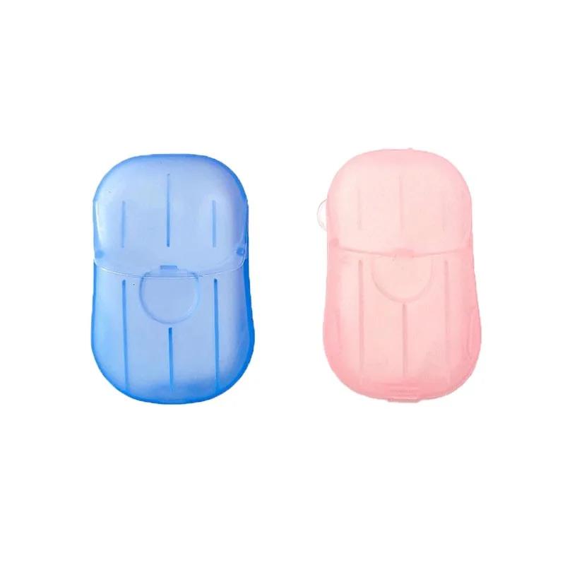 1/6Pcs Portable Soap Paper Disposable Travel Case Mini Cleaning Soaps for Washing Cleaning Hand for Outdoor Camping Hiking