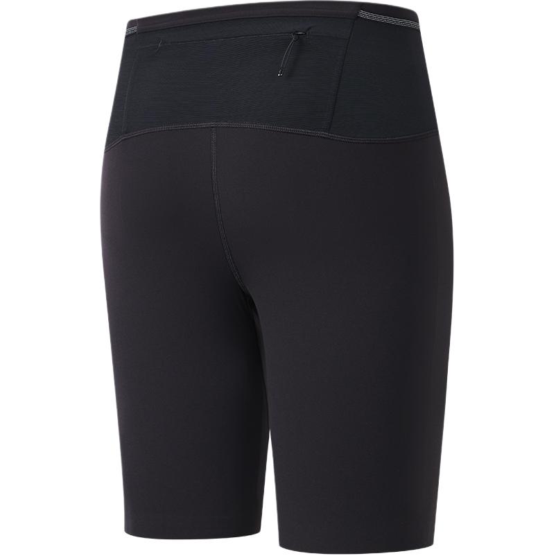Saucony Speed Running Series Fashion Soft Comfortable Casual Four-Point Sports Shorts Unisex shorts Black SA2250LG61T-BK001