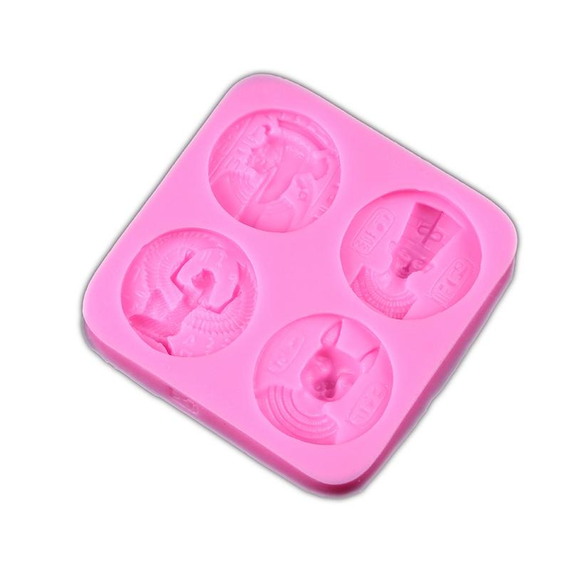 2PCS Egypt Sphinx Pharaoh Silicone Cake Mold Cake Decorating Tools Cookie Chocolate Moulds Fondant Molds