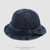 Cartoon Bear Denim Childrens Fisherman Cap With Windproof Design Perfect For Summer Outings