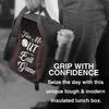 Baseball-Design Wiederverwendbare Lunchtasche Isolierte Lunchbox mit Verstellbarem Schultergurt Auslaufsichere Bento-Tragetaschen für Arbeit Picknick