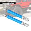2pcs Universal Drive Joint Shaft CVD RC Parts for Axial Wraith AX90056 1 10 R C Car (Blue)