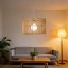JOYINLED Retro Rattan Pendant Lamp Vintage Vine Pendant Light for Dining Room Bedroom Kitchen Japanese Style Handmade Chandelier