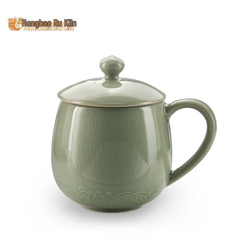 Hongbao Ru Ware Fengqin 300ml Celadon Tea Mug