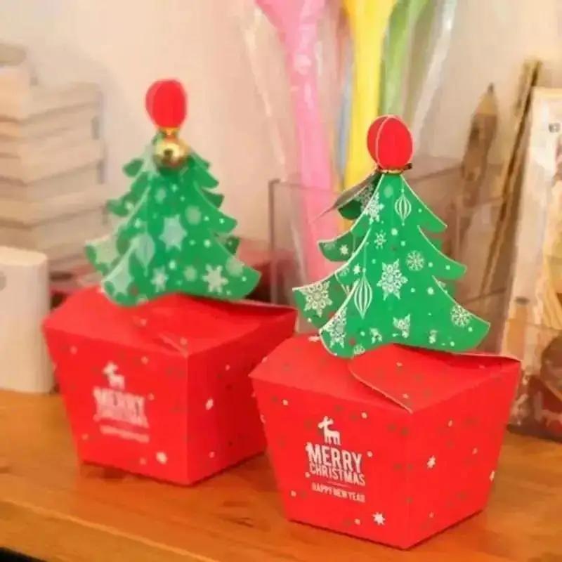 20Pcs Christmas Candy Box Christmas Gift Packaging Box Children's Gift Candy Christmas Packaging Box Wedding Guest Gift Box