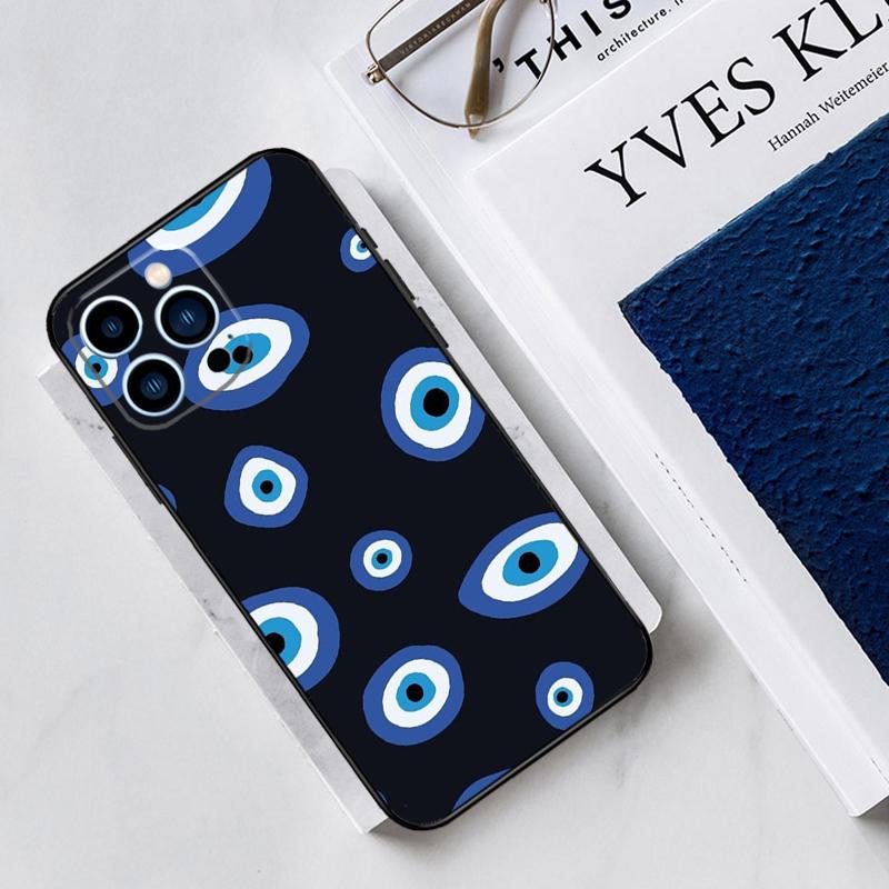 Evil Eyes Case For iPhone 17 Air 15 14 13 12 11 16 Pro Max Mini 15 16 Plus 16e Funda Silicone Cover