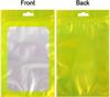 100 Pieces Resealable  with Aluminum Foil Pouch Smell Proof Bag for Food Storage