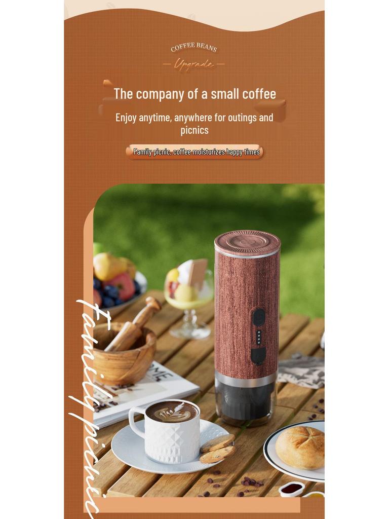 Portable Italian Automatic 3-in-1 Wireless Outdoor Mini Coffee Machine
