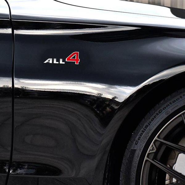 Auto-Emblem all4 Aufkleber Kotflügel-Emblem-Aufkleber für R60 R61 F60 Cooper's Countryman Paceman all4 Kofferraum Karosserie Metallaufkleber